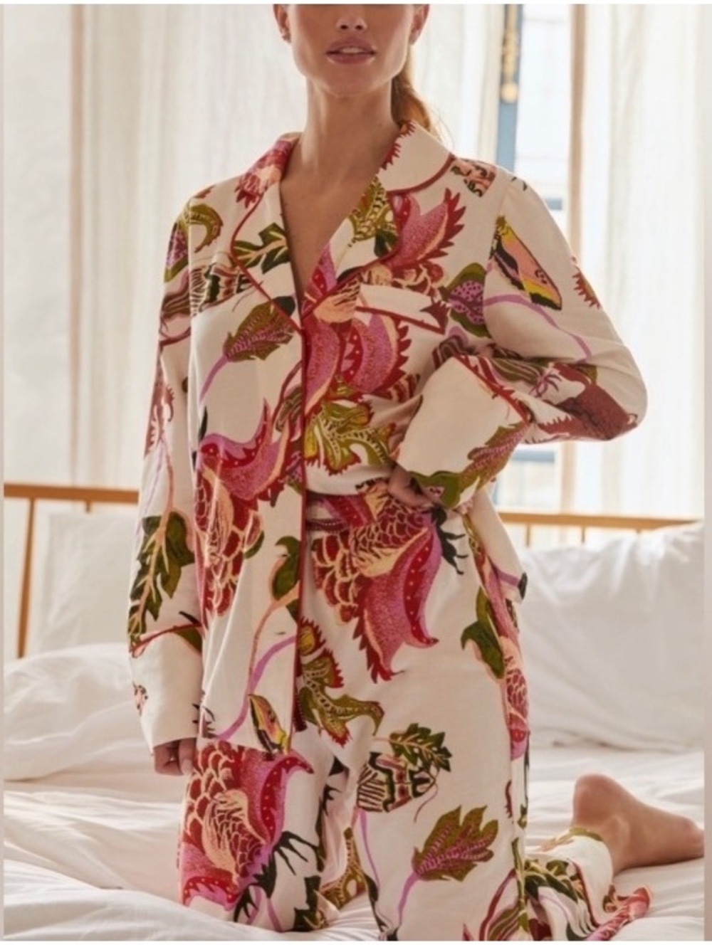 Anthropologie x Raphael Balme Flannel Sleep Top and Pants
